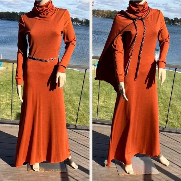 Joshua Tree Maxidress & Braided Cape Set! EUC! - Picture 2 of 16